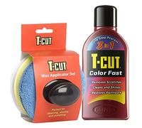 T-Cut Dark Red Scratch Remover Color Fast Paintwork Restorer Car Polish - 500ml plus a Wax Applicator Set with Handle* 13 Colours Available