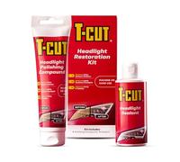 T-Cut Headlight Restoration Kit - Contains Headlight Polishing Compound & Sealant - Restores Light Scratches & Improves Clarity & Visibility