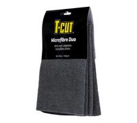 T-Cut Microfibre Duo Pack - Edgeless & Ultra-Soft Cloths for Car Detailing - Reusable, Versatile, Ideal for T-Cut Range