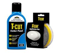 T-Cut Mid Blue Scratch Remover Color Fast Paintwork Restorer Car Polish - 500ml plus a Wax Applicator Set with Handle* 13 Colours Available