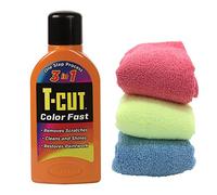 T-Cut ORANGE Colour Fast Polish 500ml + 3 Microfibre Cloths