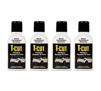 T-Cut Perfect Bumper & Trim Permanent Black Vinyl Restorer & Reviver 350Ml X4