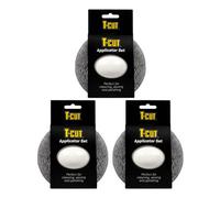 T-Cut Wax Sealant Cream Glaze Applicator Set With Handle Polish Buff Shine X3