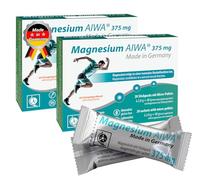 T&D Magnesium Stick Pack 375 mg, No Water, 40 Servings, Easy to Use Powder Sachets, Orange Flavour with Direct Micro-Pellets, Supports Muscle Function and Energy