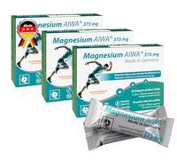 T&D Magnesium Stick Pack 375 mg, No Water, 60 Servings, Easy to Use Powder Sachets, Orange Flavour with Direct Micro-Pellets, Supports Muscle Function and Energy