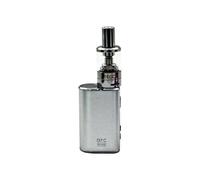 T ECC Arc Mini Vape Kit [Brushed Steel] - Starter Vape Kit, Long-lasting 1050mAh Battery - 20W, Adjustable Airflow, Button Activation, Variable Voltage Mode, Variable Wattage Mode - Nicotine Free