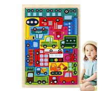 T-etris Game - Iq Puzzle | Shape Matching Game, Animal Tangram & Block Puzzle Wooden, For Kids Boys Girls To-ddlers And Elder