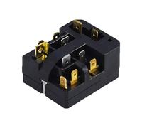 T&F 2 Pieces Refrigerator PTC Starter Relay 3 Pin Terminals Compressor Thermal Overload Protector
