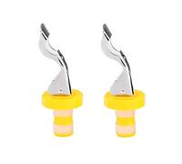 T&F 2PCS Stainless Steel/Plastic Lever-Arm Bottle Stoppers/Bottle Openers/Wine Bottle Re-Sealers