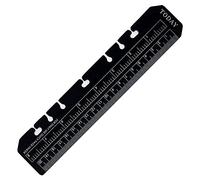 T&F A5 Black Ruler/Page Marker - 22cm x 4.5cm Plastic Flexible Ruler