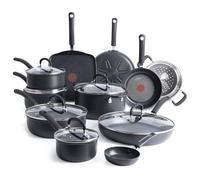 T-FAL E765SH Ultimate Hard Anodized Nonstick Cookware Set, Aluminum, Black
