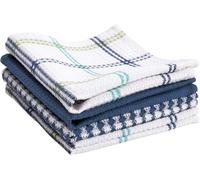 Tefal Flat Waffle Dish Cloth, Cool, 4-Pack