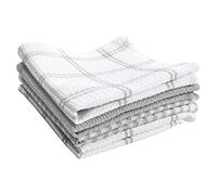 Tefal Flat Waffle Dish Cloth, Cotton, Gray, 4-Pack