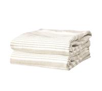 T-Fal Premium Dual-Sided Skipping Striped Kitchen Towels (2-Pack), 18" x 28", Highly Absorbent, Long-Lasting, Reversable 100% Flat-Weave Cotton Dish