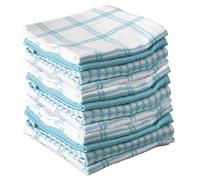 T-Fal Premium Waffle Dish Cloths: Highly Absorbent, Super Soft Long Lasting - 100% Cotton, 12"x13" Towel for Cleaning & Drying, (12-Pack), Breeze