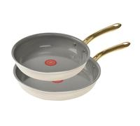 T-Fal Preserve Ceramic Nonstick Frying Pan 2-Pc Set 8.5"""" & 11"""" Made without PFOA and PTFE Oven Broiler Safe up to 350F Cookware InoCeram Gl