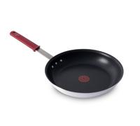 T-fal Professional VX3 Brushed Nonstick Fry Pan with Stainless Steel Handle 12 Inch Oven Broiler Safe 400F Cookware Pots and Pans Skillet Re