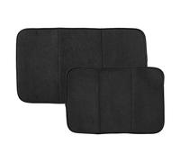 T-FAL Textiles Dish Drying Mat with Mesh - 2 Pack - Black - 69997