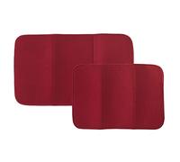 T-FAL Textiles Dish Drying Mat with Mesh - 2 Pack - Crimson - 69998