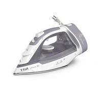 T-Fal Virtuo Steam Iron for Clothes with Retractable Cord, Portable Iron and Steamer for Clothes, Ceramic Nonstick Soleplate, 1500 Watts, Anti-Drip, Auto-Off, Scratch Resistant, Grey