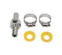 T Fitting Adapter Duty 304 Stainless Steel Fuel Pressure Sensor Adapter with Rubber Seals and Hose Clamps for 3/8 Inch Fuel Line .5mm ID Push Lock Connection Proof Engine (3/8)