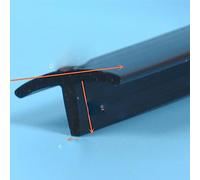 T Forme B Sile Weather Stripping Seal for & Doors, Heat-Resint, Translucent Blue & Yellow, 20x12x2mm, 10M - Solar Machine Catible, Waterproof
