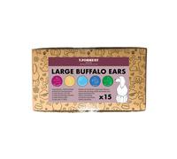 T.Forrest Large Air-Dried Buffalo Ears for Dogs (15 Pack) - 100% Natur