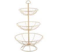 T&G 23050 Provence Wireware 3-Tier Basket, Cream, 30 x 50 cm