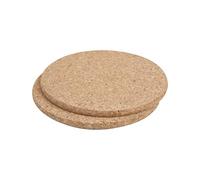 T&G 451 FSC Certified Cork Round Pot Stands/Surface Protectors, Set of 2, 20 x 0.9 cm