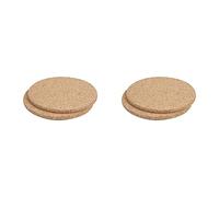 T&G 451 FSC Certified Cork Round Pot Stands/Surface Protectors, Set of 2, 20 x 0.9 cm (Pack of 2)