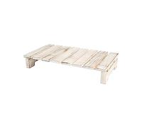 T&G Drift Rectangular Slatted Table - Rustic White | L390 x W210 x H65mm | 09541