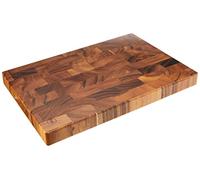 T&G Tuscany Rectangular End Grain Chopping Board with Finger Grooves in Acacia, Large, 45 x 30 x 4 cm, 10943