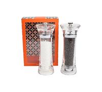 T&G Woodware Classic Toronto Clear Acrylic Pepper and Salt Mill Set, 17 cm, (12861)