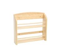 T&G 10396 Scimitar 12-Jar Wall Spice Rack in Hevea, 32 x 7.5 x 28.5 cm (Includes Fixings)