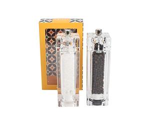 T&G Woodware, Square Mill Set In Clear Acrylic