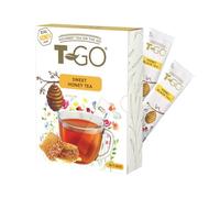 T-GO Sweet Honey Black Tea Bags Convenient Sticks Stirring Spoon Real Honey Tea Packets for Immunity 15 Tea Sticks