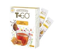 T-Go Herbal Tea on the Go Sweet Honey Tea | Enveloped Tea bags with Spoon for Hot or Iced Tea | 15 total teas