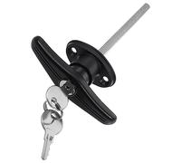 T-Griff Wellen Kit - Gan Hardware Handle Accessories with Key, Non-Locking Barn Door Locking Mechanism, Durable Key Lock Assembly for Secure Entry
