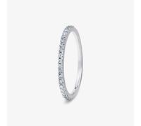 T. H. Baker 18ct White Gold 0.20ct Diamond Claw Set Eternity Ring RMW-150-050-020-18W - M