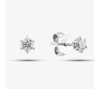 T. H. Baker 18ct White Gold 0.51ct Brilliant Cut Diamond Stud Earrings 04-80-032/24-01-628/629
