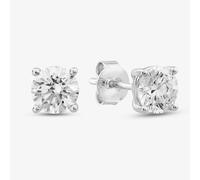 T. H. Baker 18ct White Gold Certified Lab Grown 2.08ct Brilliant Cut Diamond Stud Earrings 118NY-W002