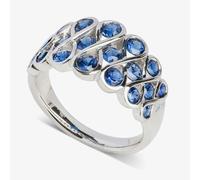 T. H. Baker 18ct White Gold Eternal Sapphire Infinity Ring LG196/RA(BS) N