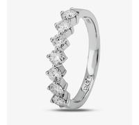 T. H. Baker 18ct White Gold Seven Stone Half Eternity Ring 18DR269/W