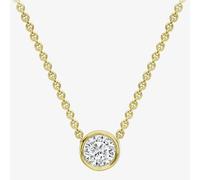 T. H. Baker 18ct Yellow Gold 0.08ct Rubover Diamond Necklace CB179-18