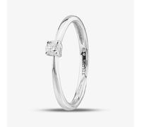 T. H. Baker 9ct White Gold 0.10ct Solitaire Diamond Ring PR04304W9DD - M