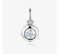 T. H. Baker 9ct White Gold 0.16ct Moonstone Birthstone Bubble Charm NTCH409MOON-9WG