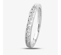 T. H. Baker 9ct White Gold 0.25ct Diamond Channel Set Half Eternity Ring TH010324R - K