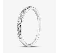T. H. Baker 9ct White Gold 0.25ct Diamond Pavé Set Half Eternity Ring TH014833R - Q