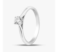 T. H. Baker 9ct White Gold 0.30ct Brilliant Cut Diamond Solitaire Ring 10-80-615/24-01-919 N - N