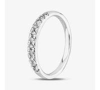T. H. Baker 9ct White Gold 0.33ct Diamond Pavé Set Half Eternity Ring TH014832R - P